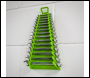 Sealey WR09HV Premier Reverse Spanner Rack Capacity 15 Spanners - Hi-Vis Green