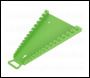 Sealey WR09HV Premier Reverse Spanner Rack Capacity 15 Spanners - Hi-Vis Green