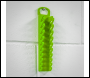 Sealey WR10HV Premier Spanner Rack Capacity 10 Stubby Spanners - Hi-Vis Green
