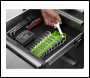 Sealey WR10HV Premier Spanner Rack Capacity 10 Stubby Spanners - Hi-Vis Green
