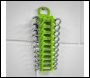 Sealey WR10HV Premier Spanner Rack Capacity 10 Stubby Spanners - Hi-Vis Green