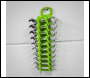Sealey WR10HV Premier Spanner Rack Capacity 10 Stubby Spanners - Hi-Vis Green