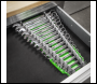 Sealey WR11HV Premier Reversible Spanner Rack 16pc - Hi-Vis Green