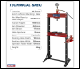Sealey YK10F Hydraulic Floor Type Press 10 Tonne
