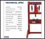 Sealey YK6ECB Hydraulic Bench Type Press 6 Tonne