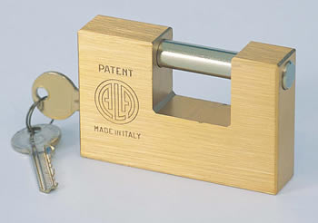 90mm Brass Shutter Lock