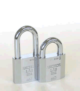 Anchor Las Grade 3, 56mm x 50mm Shackle Hardened Steel Padlock (835-3 B50)