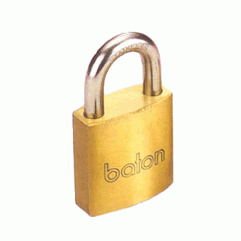 Baton Brass Padlock 63mm x 6.3mm Shackle