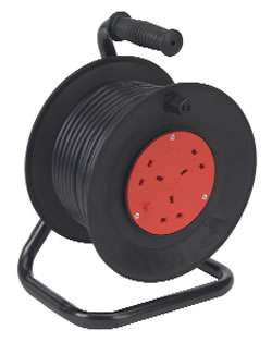 25m Cable Reel with 3 x 13 Amp Sockets (240 Volt Only)