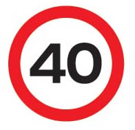 40mph Speed Limit
