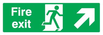 Fire Exit Sign (Top Right)