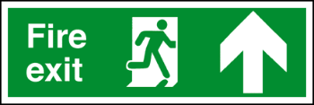 Fire Exit Sign (Arrow Up)