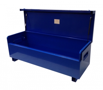 TradeSafe TS 6 x 2 x 2 Large Vehicle Box with Hydraulic Lid Arms - Blue Van Box