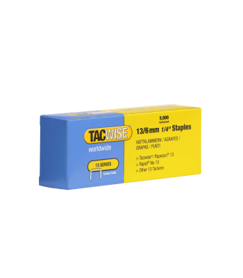 Tacwise Type 13/6mm Staples, Box of 5000 to suit Tacwise Z1-13, Z1-13L, Z3-13, Z3-13L and Hobby 13EL tackers - Code 0233