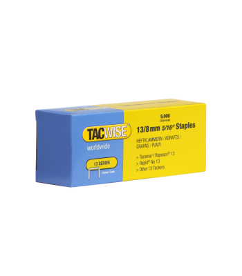 Tacwise Type 13/8mm Staples, Box of 5000 to suit Tacwise Z1-13, Z1-13L, Z3-13, Z3-13L and Hobby 13EL tackers - Code 0234
