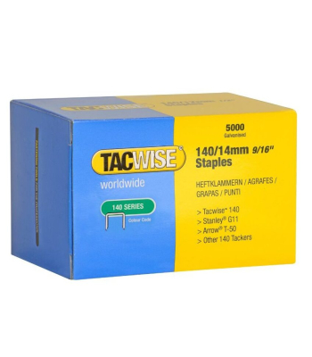 Tacwise Type 140/14mm Galvanised Staples, Box of 5000 to suit Tacwise Z3-140, Z3-140L and 140EL - Code 0344