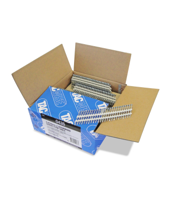 Tacwise Type 2.9/50mm Extra Galvanised Framing Nails, Round Head, Screw Shank, 22° Inclined, Plastic Collated, Pack of 3000 to suit Tacwise KSN90V, JSN90MHH and JSN00LHH - Code 0435