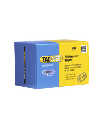 Tacwise Type 73/10mm Galvanised Staples, Box of 5000 to suit Tacwise HD73 - Code 0456