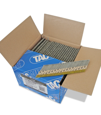 Tacwise Type 2.8/50mm Extra Galvanised Framing Nails, D Head, Ring Shank, 34° Inclined, Paper Collated, Pack of 3300 to suit Tacwise KDH90V, KDH90XHH and JDH90FHH - Code 1124