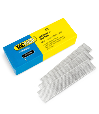 Tacwise Type 18G/25mm Galvanised Brad Nails, Pack of 4000 to suit Tacwise 181EL/S, 191EL/S - Code 1710