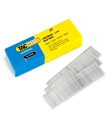 Tacwise Type 18G/30 mm Galvanised Brad Nails, Pack of 4000 to suit Tacwise 181EL/S, 191EL/S - Code 1711