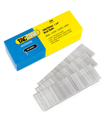 Tacwise Type 18G/35mm Galvanised Brad Nails, Pack of 4000 to suit Tacwise 181EL/S, 191EL/S - Code 1713