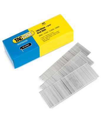 Tacwise Type 18G/40mm Galvanised Brad Nails, Pack of 4000 to suit Tacwise 191EL/S - Code 1714