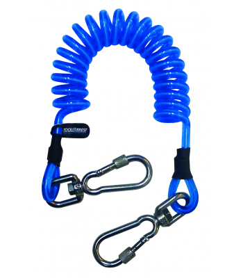 Tool@rrest Global 2m Heavy Duty Coil Lanyard - Code TA40056A