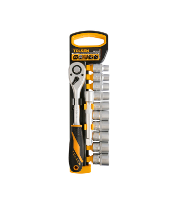 Tolsen Socket Set 1/2 10-22mm 12pc Hanger (Industrial)