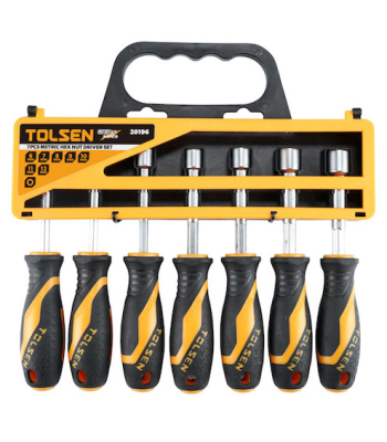 Tolsen 7pcs Metric Hex Nut Driver Set