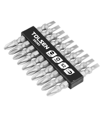 Tolsen 10pcs Double End Screwdriver Bits Set
 (Industrial)
