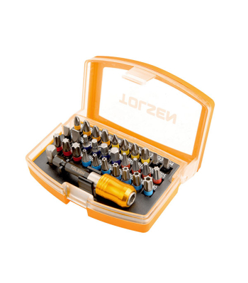 Tolsen Screwdriver Bit Set 32pc (30pcs Bits,1Xadapt,1X Qck Release)
