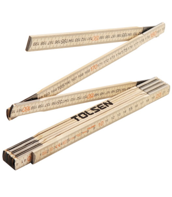 Tolsen Wood Folding Ruler (Industrial) 2M
