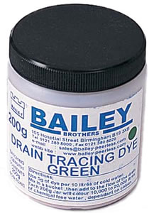 Bailey Drain Tracing Dye (Green)