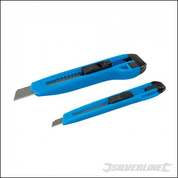 Silverline Plastic Trimmer Knife Set 2pce - 18mm & 9mm - Code 100077