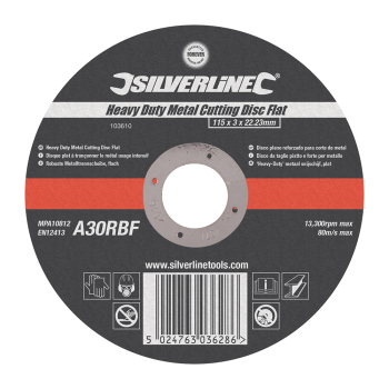 Silverline Heavy Duty Metal Cutting Disc Flat