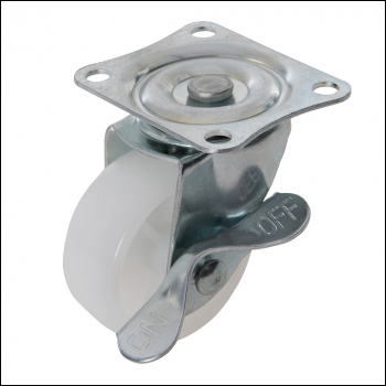 Fixman Braked Swivel Polypropylene Castor - 100mm 125kg - Code 112547