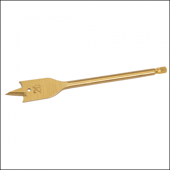 Silverline Titanium-Coated Flat Bit - 20mm - Code 117657