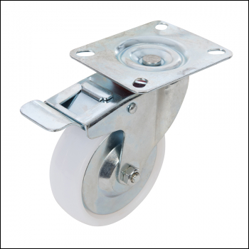 Fixman Braked Swivel Polypropylene Castor - 125mm 160kg - Code 144459