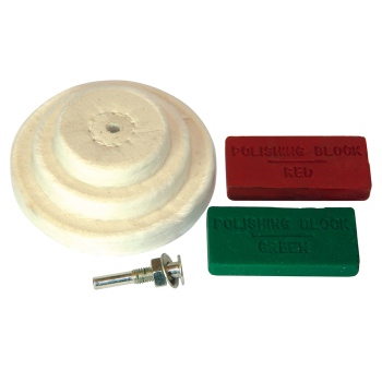 Silverline Polishing Kit 6pce - 50, 75, 100mm - Code 153203