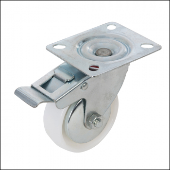 Fixman Braked Swivel Polypropylene Castor - 75mm 70kg - Code 173483