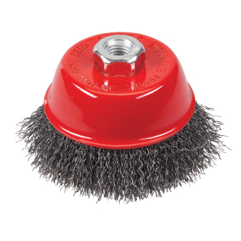 Silverline Steel Crimp Cup - 100mm - Code 179055