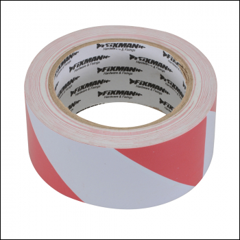 Fixman Hazard Tape - 50mm x 33m Red/White - Code 188781