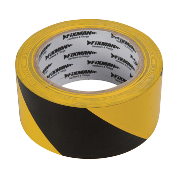Fixman Hazard Tape - 50mm x 33m Black/Yellow - Code 190195