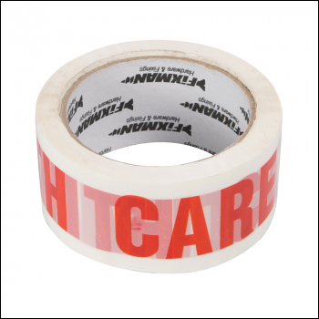 Fixman HANDLE WITH CARE Packing Tape - 48mm x 66m - Code 191975