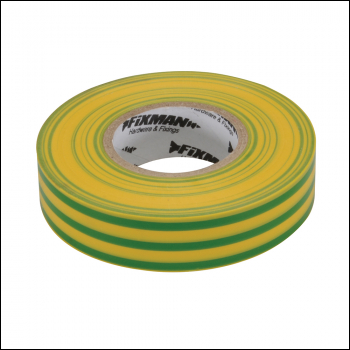 Fixman Insulation Tape - 19mm x 33m Green/Yellow - Code 192227