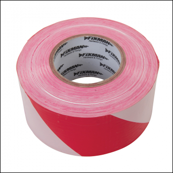 Fixman Barrier Tape - 70mm x 500m Red/White - Code 194216