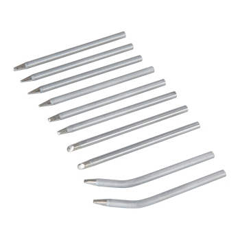 Silverline Soldering Iron Tips Set 10pce