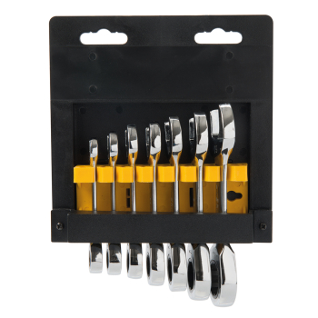 Silverline Stubby Ratchet Spanner Set 7pce - 8 - 19mm - Code 199916