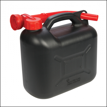 Silverline Plastic Fuel Can 5Ltr - Black - Box of 10 - Code 199991